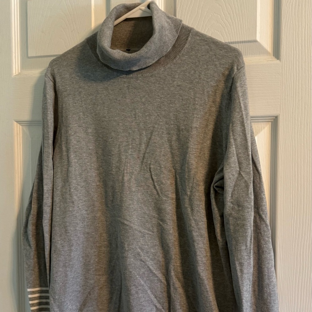 Gray Tommy Hilfiger Turtleneck Sweater for women